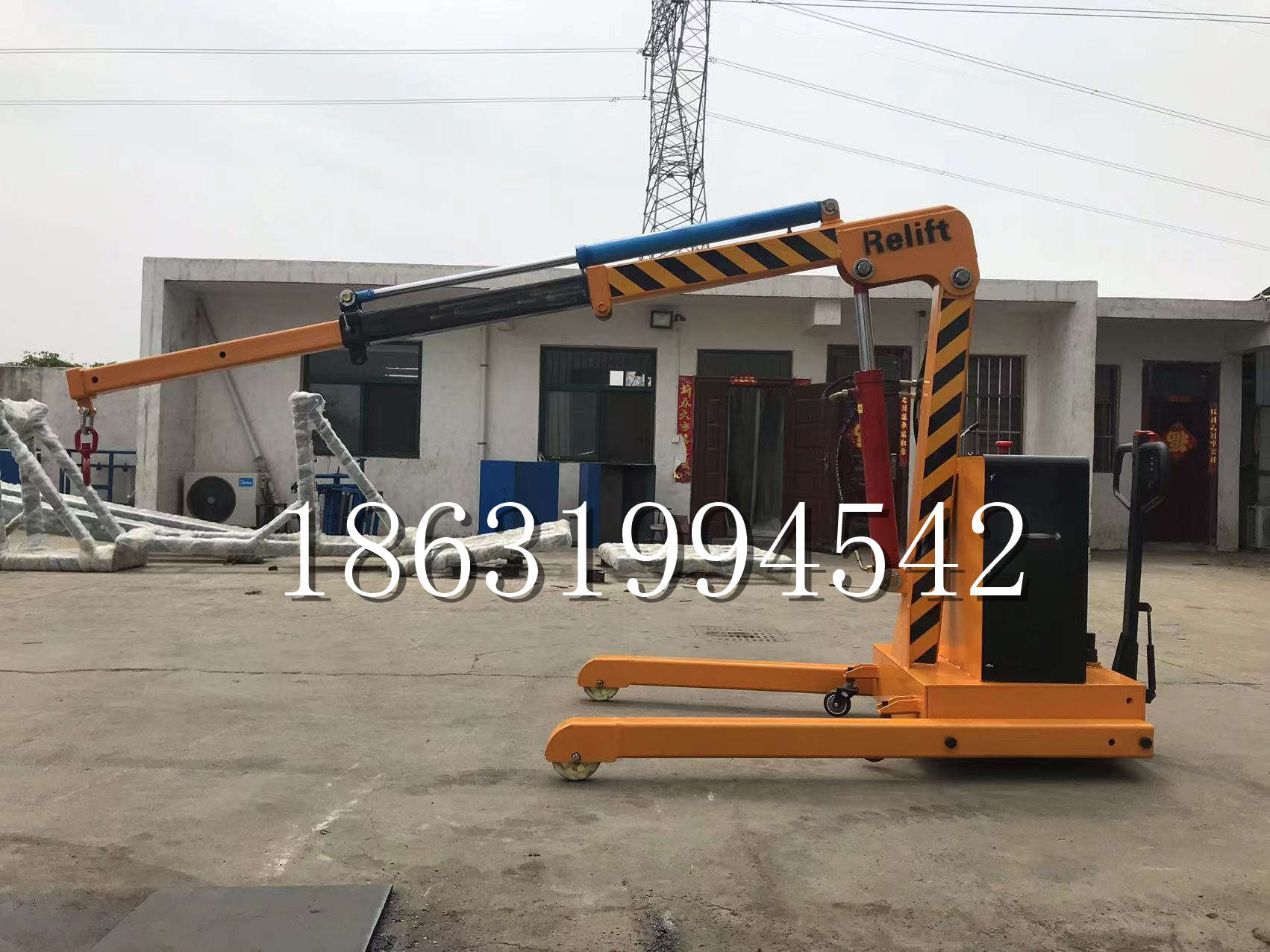 四平市久征定做3吨三轮随车吊 农用园林绿化移树吊 平板工程用小吊机